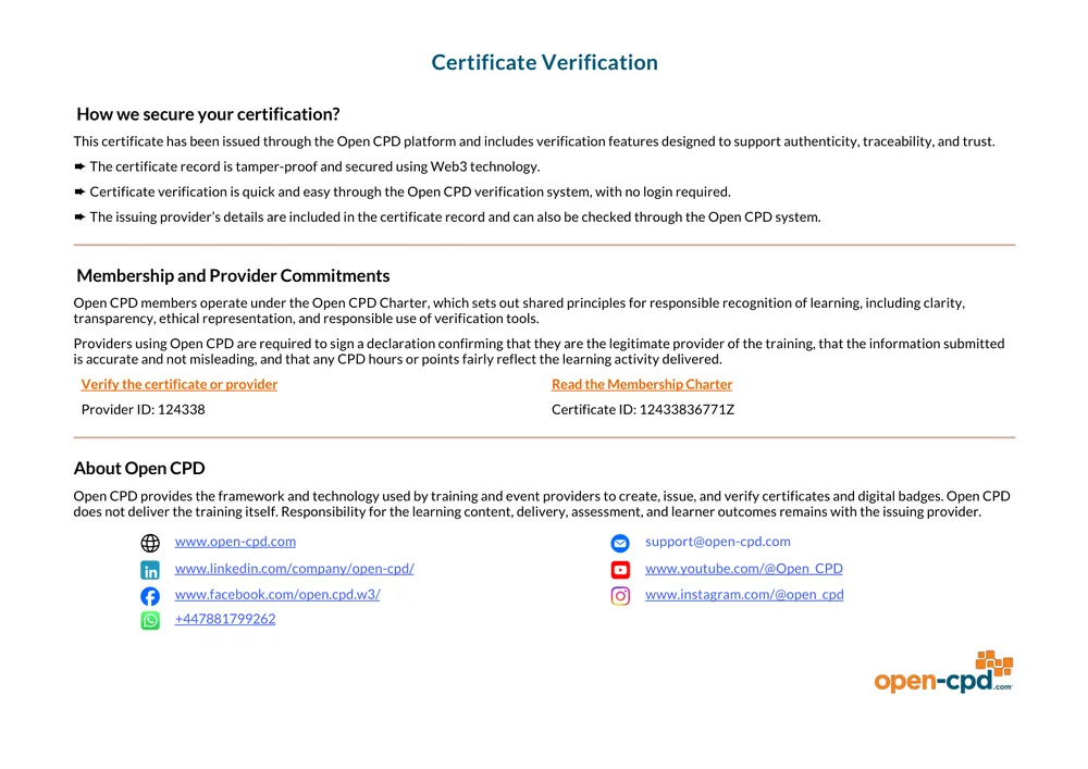Certificate Verification